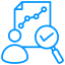 illustration image/icon of person Auditing the files